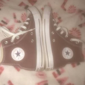 Burgundy Hightop Converse